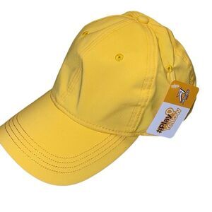 Ahead Play Yellow Mid Fit Golf Hat Cap Adjustable OS Yellow NWT